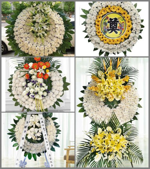 山东青岛黄岛区大村镇红草岭村花圈速递